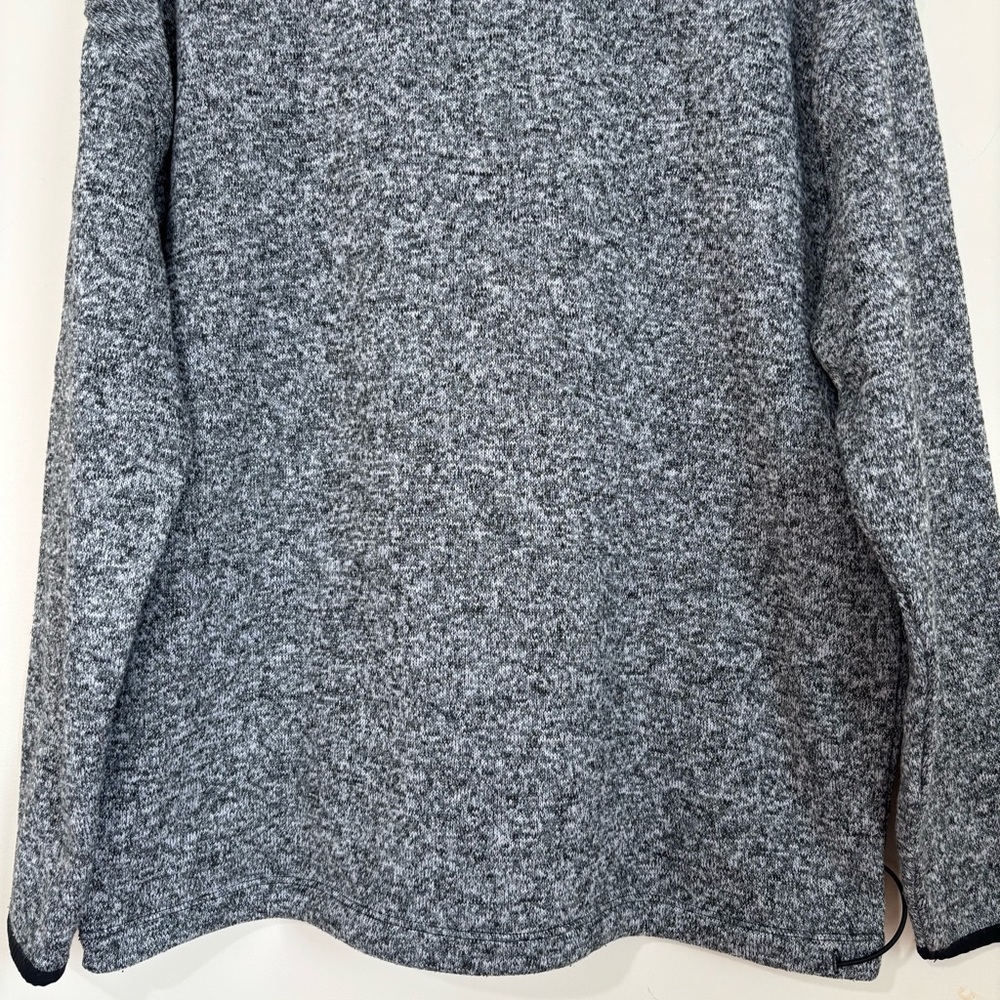 PINK Victoria's Secret oversize gray 1/3 Zip mock Neck slouchy knit sweatshirt S - Picture 9 of 16